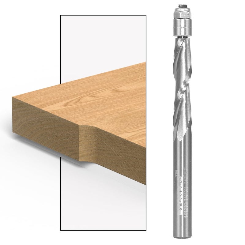 YONICO Solid Carbide Flush Trim Router Bit Spiral 1/4-Inch Up-Cut 1/4-Inch Shank 14121 - Image 1